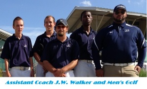 Coach J.W. Walker with Men's Golf team